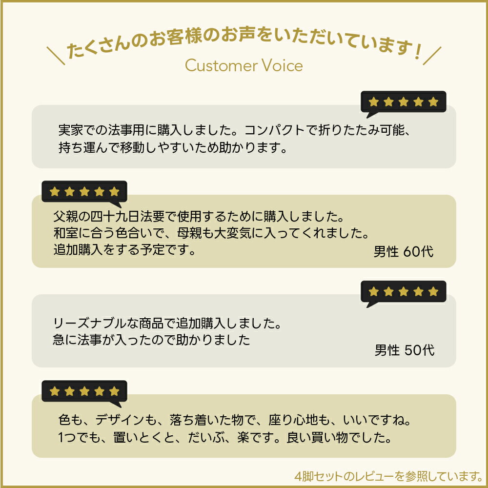折りたためる座椅子 和室 座敷椅子 4脚組 折りたたみ ラクラク座椅子 座敷用 和式 高座椅子 ローチェア パイプイス スペア 予備 完成品 おしゃれ 法事 集会（あす楽