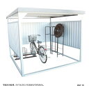 ダイマツ多目的万能物置 DM-16 壁面パネルショート 【お客様組立品】自転車置場 自転車置き場 サイクルハウス 喫煙所 物置 屋外 ガレージ 物干し 日本製