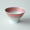 たち吉 【波佐見焼】赤色染 富士碗 12cm 【単品】 磁器 食器 おしゃれ 日本製 ブランド たちきち 記念日 誕生日 プレゼント ギフト 贈り物 ラッピング