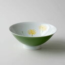 たち吉 【波佐見焼】たんぽぽ 反飯碗大(グリーン) 13cm 【単品】 茶碗 お茶碗 磁器 食器 おしゃれ 日本製 ブランド たちきち 記念日 誕生日 プレゼン...