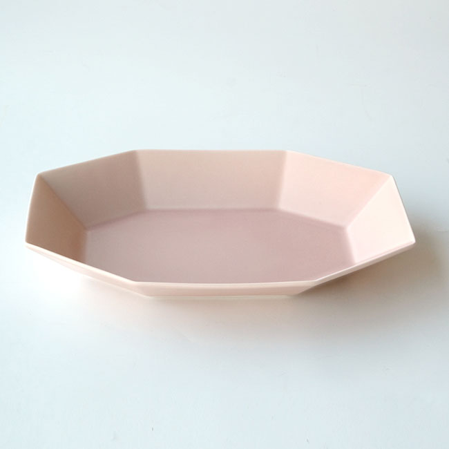 パスタ皿 カレー皿 大皿 26cm【単品】「 たち吉 八角 盛皿 トキ羽 」盛皿 盛り皿 大 メイン サラダ プレート ワンプレート 無地 ピンク シンプル シリーズ 器 おしゃれ 北欧 約26センチ 1枚 美濃焼 和 食器 日本製 プレゼント ギフト 贈り物 ラッピング ブランド たちきちのサムネイル
