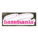 バスマニア bassmania logo sticker ホワイト×ピンクロゴ 【ネコポス配送可】 bassmania ステッカー