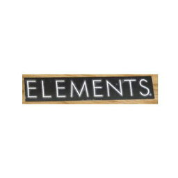 エレメンツ　ロゴカッティングステッカー　160mm　ブラック　【ネコポス配送可】　ELEMENTS