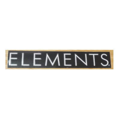 エレメンツ ロゴカッティングステッカー 260mm ブラック 【ネコポス配送可】 ELEMENTS