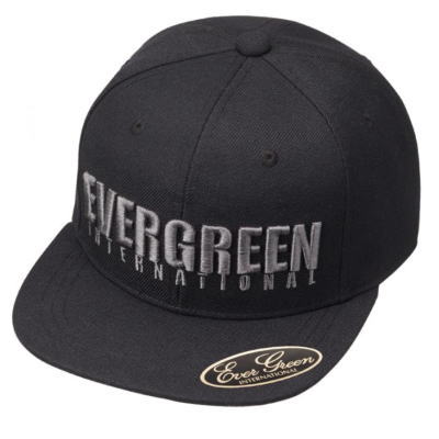 エバーグリーン　EGフラットキャップ　タイプ1　ブラック　EVER GREEN　CAP　E.G.フラットキャップ　帽子　バス釣り　ブラックバス　エバグリ