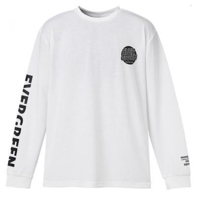 エバーグリーン　EGドライミックス　ロングTシャツ　タイプ1　ホワイト　3Lサイズ　EVERGREEN　E.G.ドライミックス　ロングTシャツ
