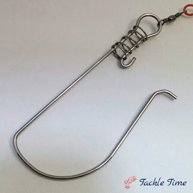 ルアー&釣具 TackleTimeの【送料無料】 釣り ストリンガー 5本フック ステンレス フロート フローター ピトン ケース付 ワイヤー 5m シーバス チヌ クロダイ 青物 アキアジ サケ 防波堤 釣具 安い 格安 タックルタイム｜アングル3
