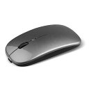 【グレー】最新版 ワイヤレスマウス Bluetooth5.2 マウス 充電式 超薄型 静音 2.4GHz 無線 7色ライ付 3DPIモード 光学式 無線マウス 高精度 軽量 最大90日持続 パソコン PC/iPad/Mac/Windows/Laptopに対応 運び便利 オフィス 旅行 出張 在宅勤務 おしゃれ かわいい 送料無料
