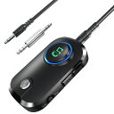 進化版 Bluetooth5.3 トランスミッター レシーバー トランシーバー 送信機 受信機 音声アシスタント ハンズフリー通話 高音質 低遅延 無線 車 テ...