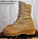 Altama 10" TN HW Boot 米軍規格（Mil-Spec）BOOT ベントホール付 仕様 高さ　10" ソールパターン　：Vibram1311 取り外し可能な中敷き ベントホール付 MADE IN USA サイズ : 5R(23cm) 5W(23cm) 5 1/2XW(23.5cm) 6R(24cm) 6W(24cm) 6 1/2R(24.5cm) 6 1/2W(24.5cm)