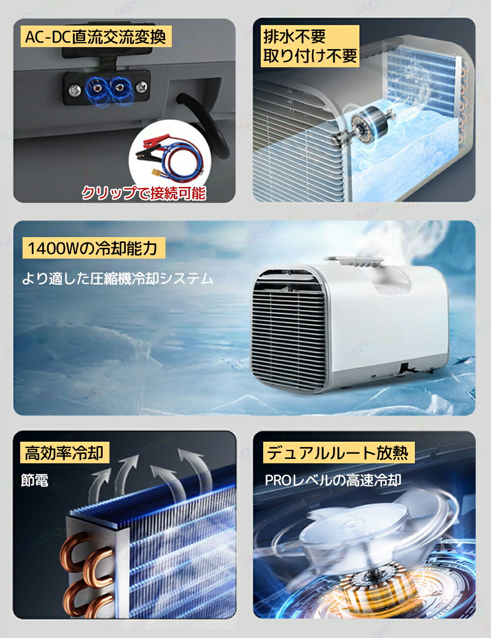 移動式エアコン ポータブルエアコン エアコン ...の紹介画像2