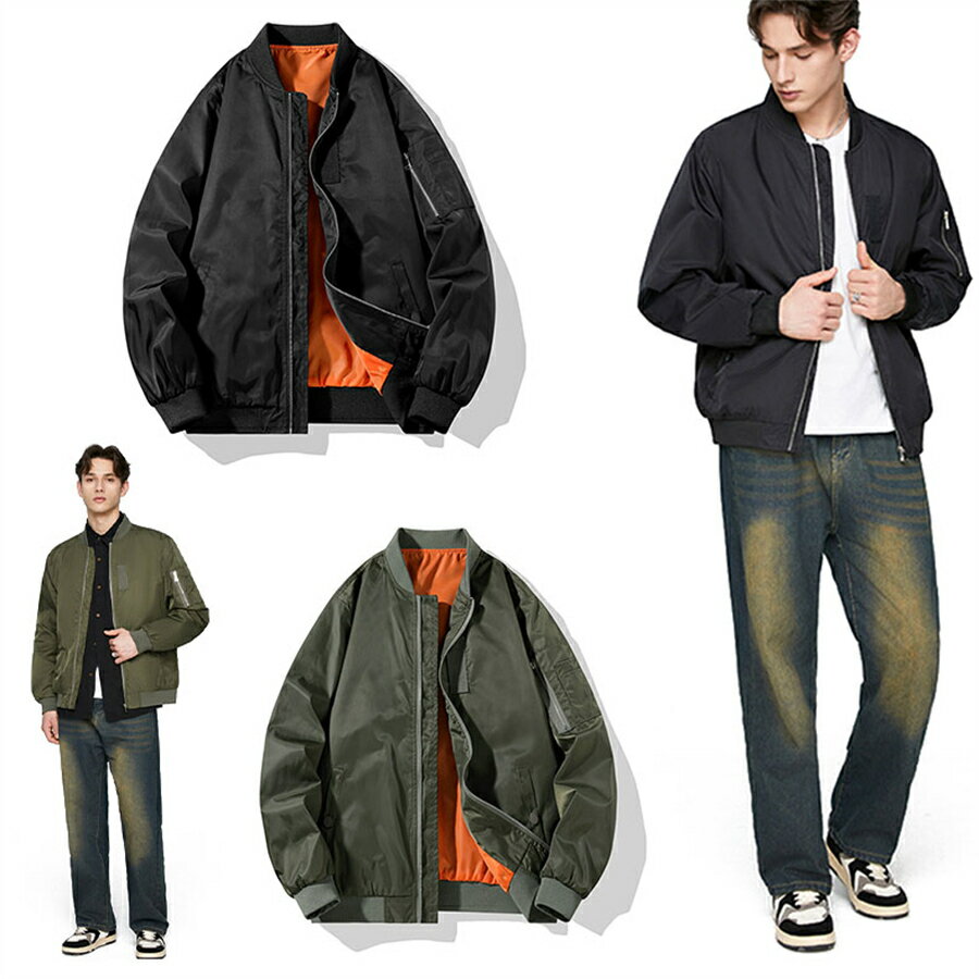 カラー：ブラック・グリーン サイズ：L,XL,2XL,3XL,4XL 素材（生地・毛糸）：ポリエステル シンプルな野球襟風ジャケット、斜めに大きくポケットを入れたデザイン、構造がはっきりしていて性別や体つきが異なり、両開きのファスナーデザイ...