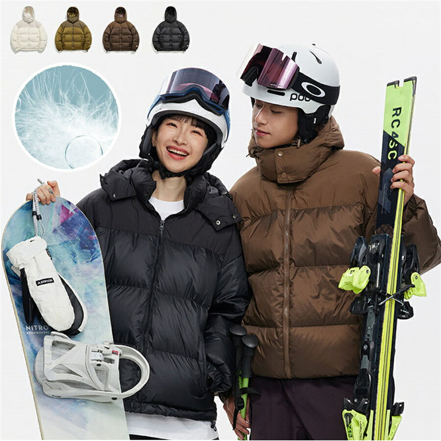 Down Coat - ダウンコート メンズファッションプレミア超軽量アウトドア男女兼用 短い暖かいジャケット・アウター ダウンジャケット・ダウンベスト ブラックふわふわ冬服おしゃれペアルック
