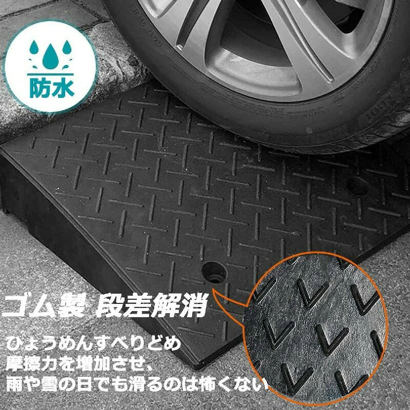 駐車場 段差プレート 段差スロープ 段差解消 4cm 5cm 6cm 7cm 8cm 9cm 10cm 段差用...