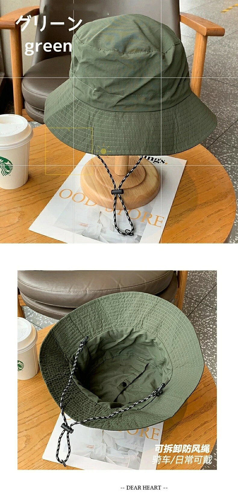 タクトストアの漁師の帽子 UV保護 超防水 速乾 透湿性 アウトドア帽 ハット 折りたたみ式 登山 ハイキング 屋外 海 山 大きいサイズ uvカット 紫外線カット つば広 折り畳み 綿 メンズ レディース 日よけ UV 帽子 運動会 旅 春 夏 春夏 母の日 父の日｜アングル3
