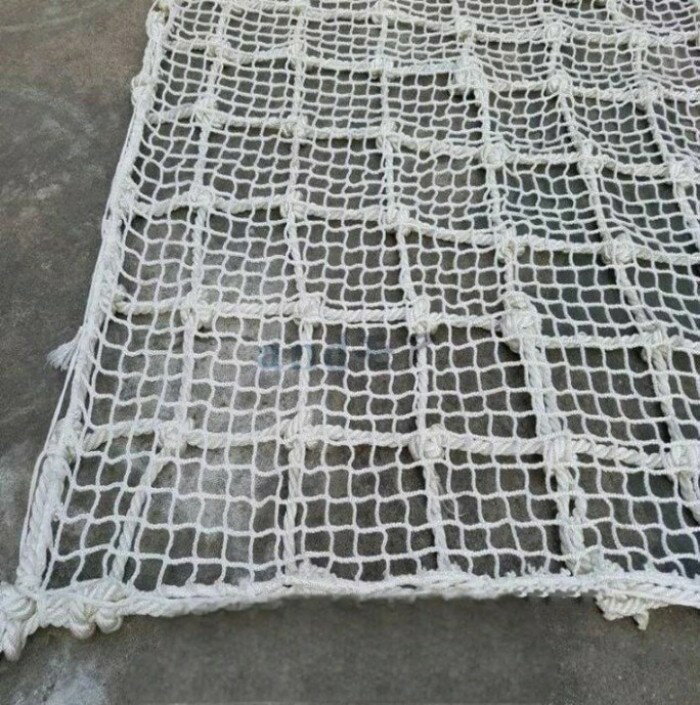 モッコ型 ベルトスリング スリングベルト 1.5m×1.5m ベルト幅4cm マス目3.5cm ポリ...