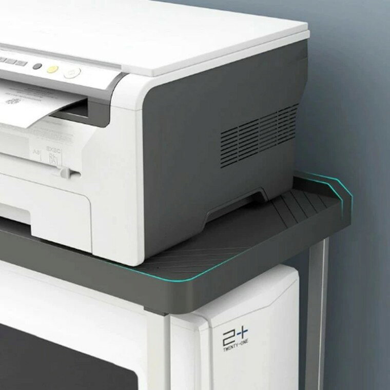 デスクワゴン おしゃれ スリム pcワゴン パソコンデスク ワゴン キャスター付き 収納棚 デスク下ワゴン 机下 収納 ラック オフィス収納 パソコン置く台 L字デスク プリンター台 在宅勤務 テレワーク パソコンワゴン 2段 サイドワゴン [3]