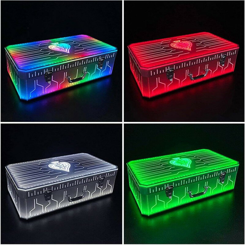 タクトストアのLED発光酒棚 シャンパン展示箱 アクリル酒箱 カラフルな光るアクリルワインボックス LED照明付き酒ラック ワインボトルディスプレイラック LEDライトシャンパンボックスディスプレイケース おしゃれ 演出 LED ライトアップ パーティー 結婚式 クラブ バー BAR 用品｜アングル3