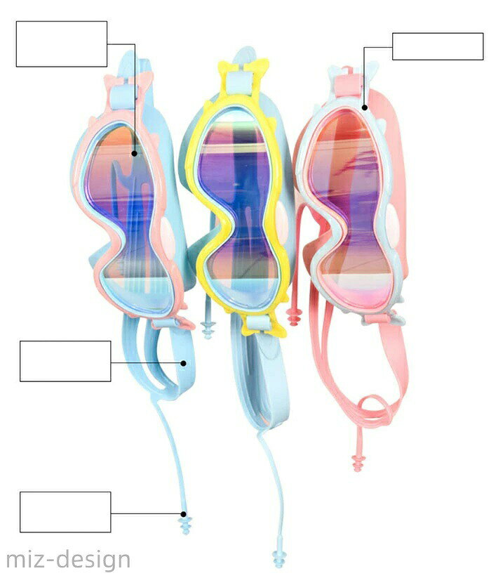 【送料無料】シリコンクッション UVカット 曇り止め 水漏れ防止 ミラ加工レンズ ク...
