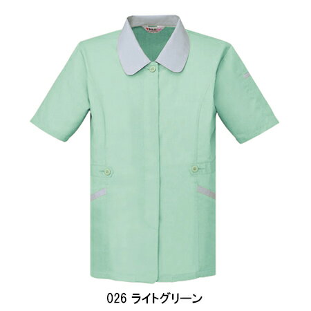 作業服 作業着 ワークユニフォーム 春夏用 半袖スモック 自重堂 Jichodo 45335 ポリエステル60％・綿40％ レディース 3