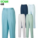 作業服 桑和（SOWA） 作業着 ワークユニフォーム 春夏用 女子スラックス 桑和 SOWA va410 ポリエステル65％ 綿35％ レディース