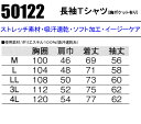 長袖Tシャツ 吸汗速乾 桑和 メンズ インナー 作業服 作業着 ワークウェア 50122 SOWA M-4L 2