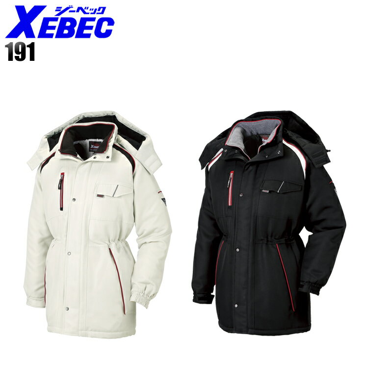 防寒着 ドカジャン ジーベック 撥水防寒コート 191 メンズ 秋冬用 作業服 作業着 M-5L