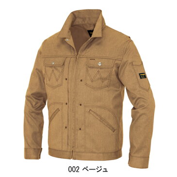 メンズ 作業服 ジャケット Wrangler 長袖ジャケット AZ-64101 レディース オールシーズン用 作業着 ストレッチ 単品(上下セットUP対応) SS〜6L