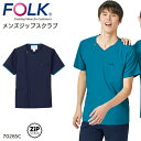 ユニフォーム FOLK メンズジップスクラブ 7028SC メンズ サービスS- 4L