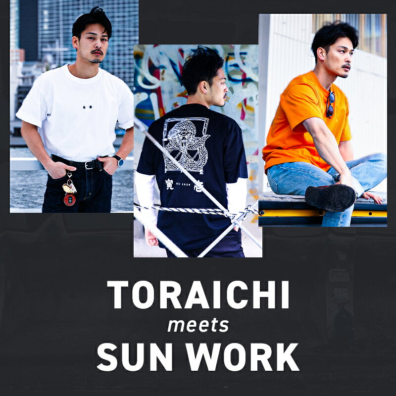 【在庫処分】寅壱 Tシャツ 半袖 限定 別注 綿100% プリント ロゴ 蛇 足場 メンズ レディース おしゃれ かっこいい 春夏用 作業着 1829-618 TORAICHI 寅一 S-XXXL taf-motion-10051698 作業服・鳶服・安全靴のサンワーク サンプル画像2