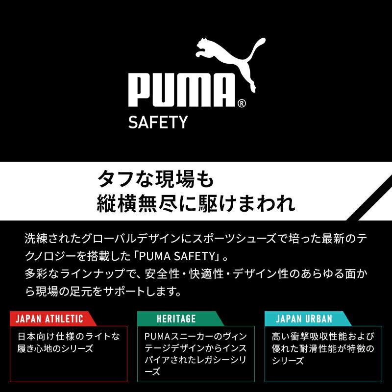 安全靴 プーマ 新作 puma ダイヤル式 メンズ SPRINT 2.1 DISC LOW スプリント ディ...