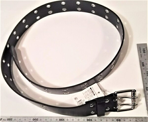 ベルト　連続2重穴リング　黒