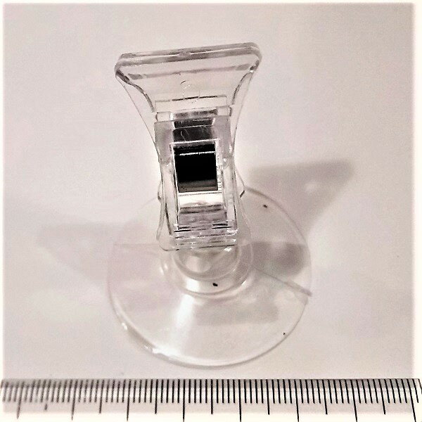 吸盤クリップ　透明　角度調節可