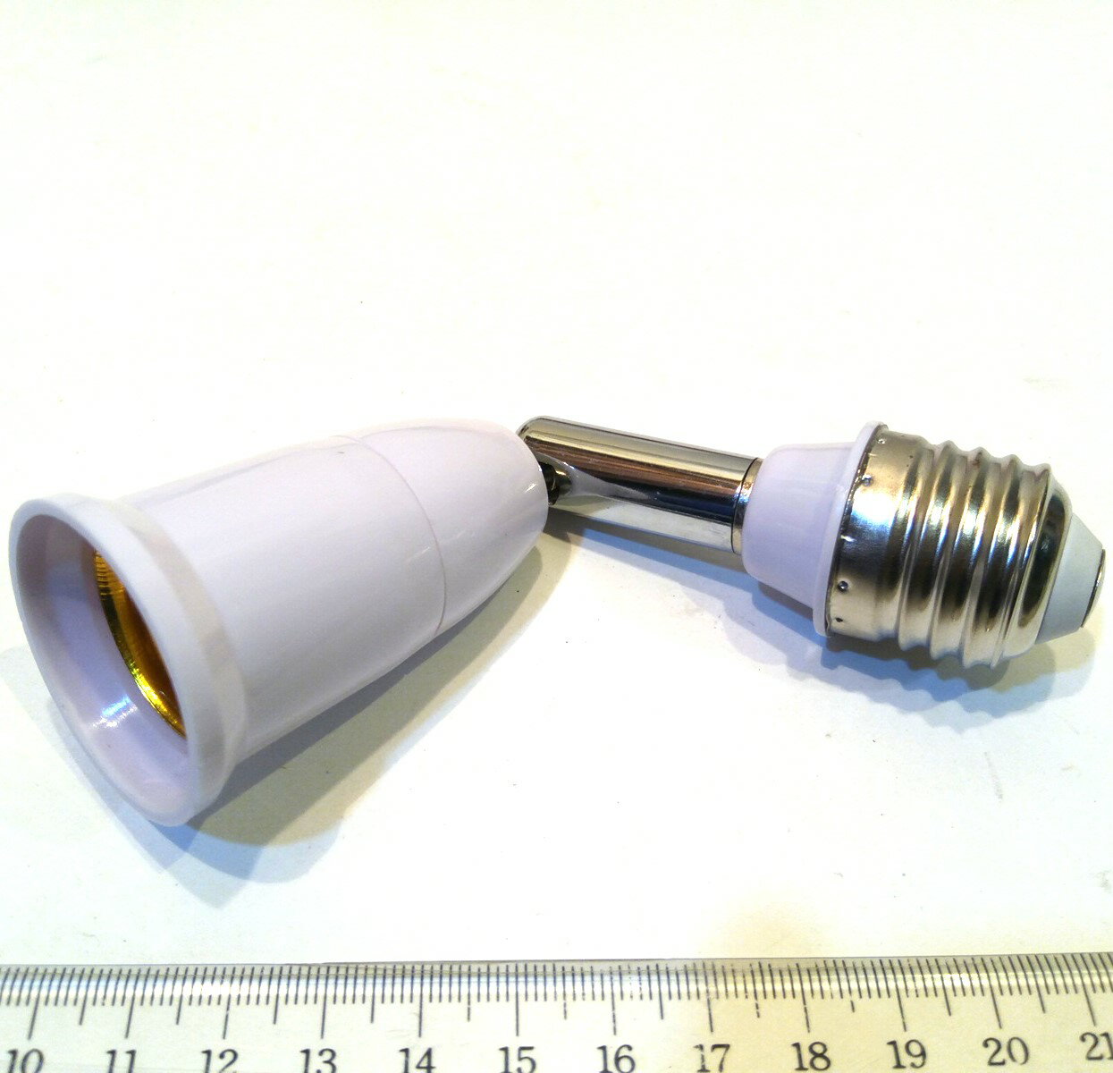 E26口金電球ソケットの角度調節器 約9.5cm延長 照明器具