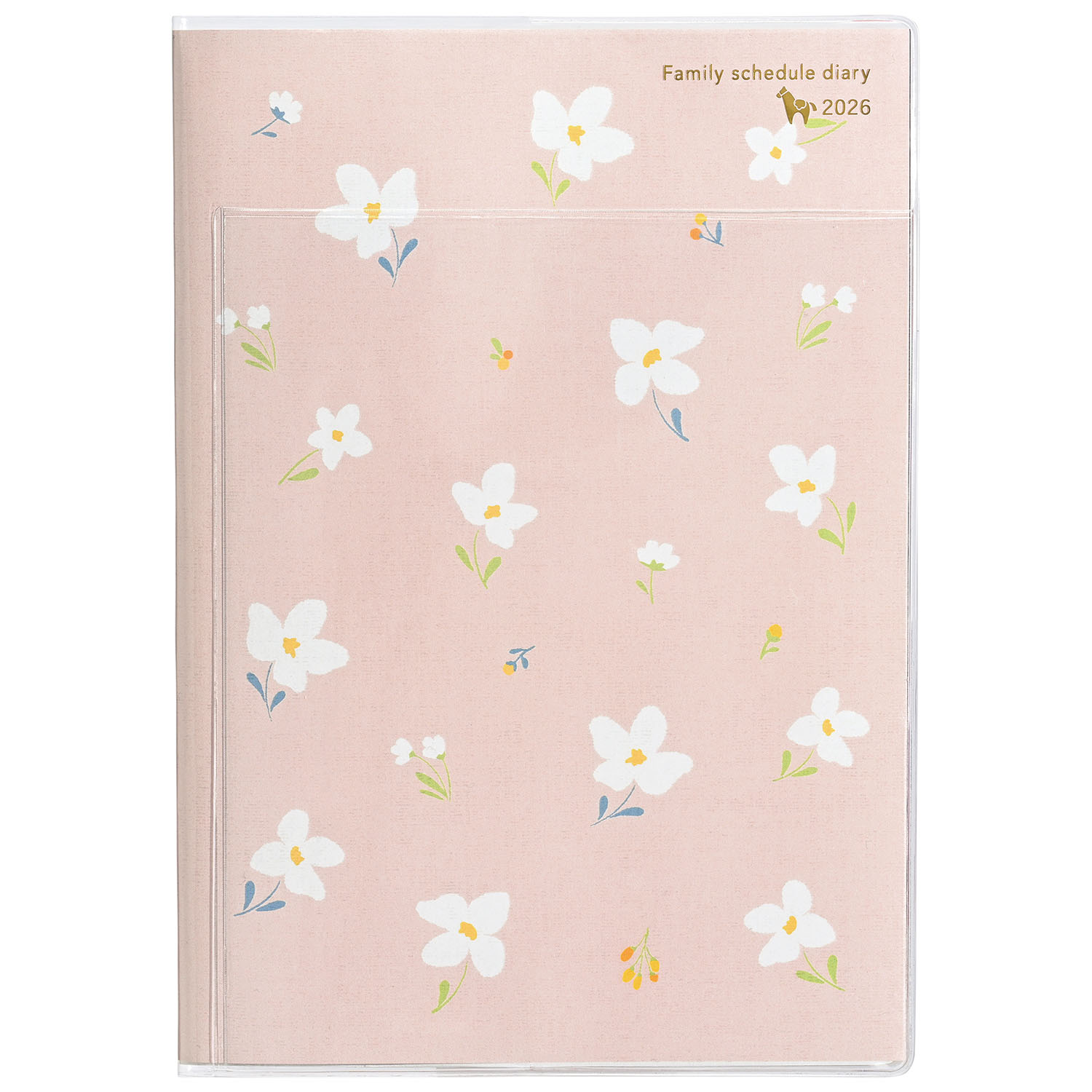 [クツワ] 2026年 家族手帳 A5 フラワーピンク 136SHA