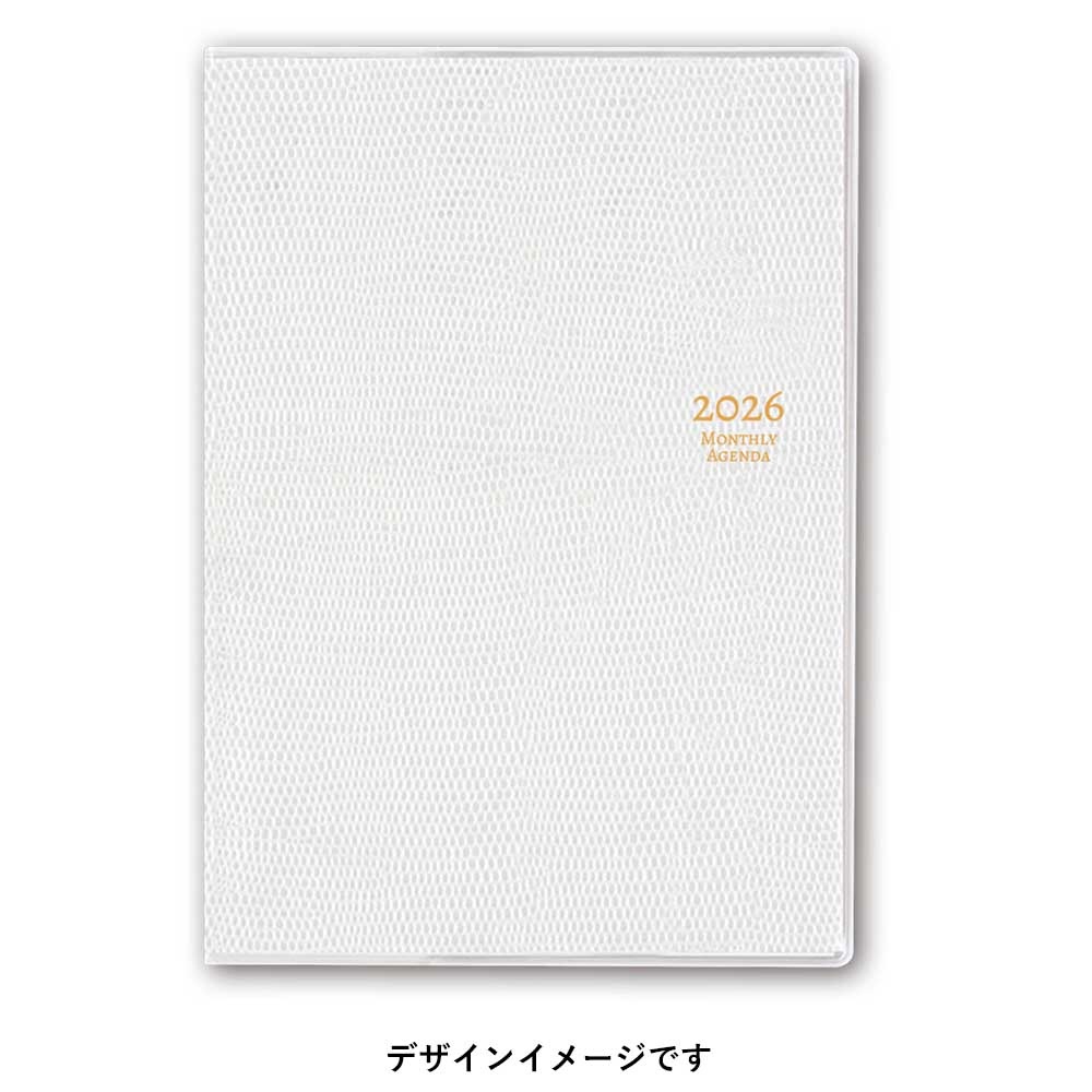 PAGEM 2026年1月始まり ペイジェムマンスリーA6-i日曜(ホワイト) 2711