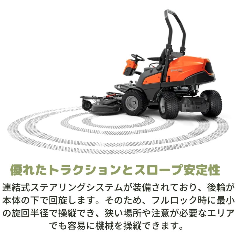 乗用芝刈機 ライダー ハスクバーナ P524 ...の紹介画像3