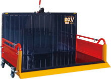 整地キャリア 富士トレーラー DC-V 150-3-SN 雪ん子仕様（除雪用） 整地作業 除雪 雪かき キャスター付 運搬 運ぶ 便利 楽 おすすめ 直装 基本【54-175】