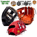 【和牛WAGYU JBグラブ】【宮崎和牛】【プロティオス型付け加工無料】ボールパーク 硬式グラブ 硬式グローブ 内野手用  JB-006T パワーオレンジ オレンジ ブラック 【高校野球ルール対応】