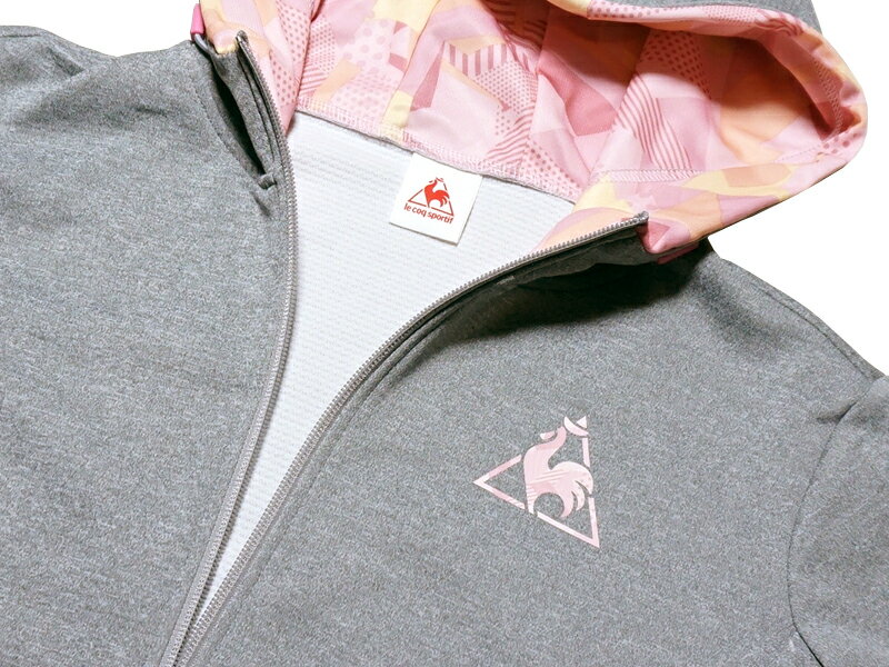 ルコック　le coq sportif　レディース　フード付き スウェット ジャケット・パンツ上下セット　QB-565173/465173　フルジップパーカー　ジャージ　セール　セットアップ