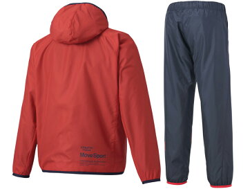 2020年秋冬モデル デサント DESCENTE Move Sport ジュニア用 フード付きウインドブレーカー ジャケット・パンツ上下セット DMJQJF30/DMJQJG30 裏地:トリコット起毛 キッズ 子供 セットアップ セール