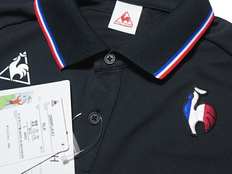 2021年春夏モデル　ルコック　le coq sportif　サンスクリーン エアスタイリッシュ半袖ポロシャツ　QMMRJA43　ゴルフ・ランニング・フィットネス　メンズ