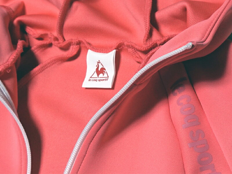 ルコック　le coq sportif　レディース　フード付き スウェット ジャケット・パンツ上下セット　QMWQJF40/QMWQJG40　フルジップパーカー　ジャージ　セットアップ　トレーニング　セール　秋冬モデル