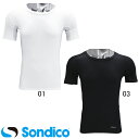 ソンディコ Sondico ジュニア用 クルーネック半袖インナーシャツ 22-427391J サッカー フットサル 丸首アンダーシャツ 子供用 キッズ