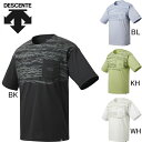 デサント DESCENTE DAYS 綿混 グラフィック 半袖Tシャツ DMMRJA03 胸ポケット付き プラクティスシャツ メンズ セール