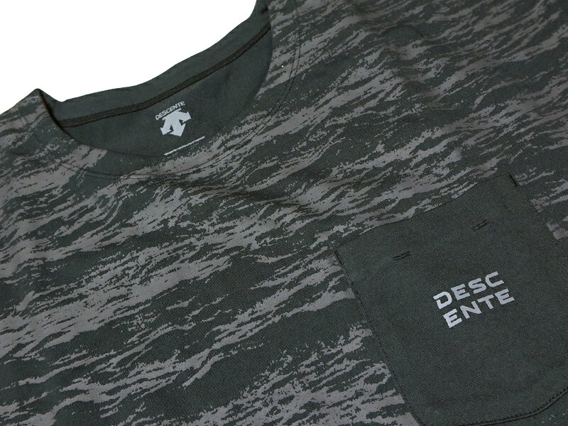 デサント　DESCENTE　DAYS　綿混　グラフィック　半袖Tシャツ　DMMRJA03　胸ポケット付き　プラクティスシャツ　メンズ　セール taharasports-10002909 田原スポーツ サンプル画像3