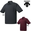 デサント DESCENTE DAYS 胸ポケット付 半袖ポロシャツ DMMRJA77 ルーズシルエット 綿混 鹿の子 ゴルフ トレーニング メンズ セール