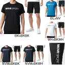 デサント DESCENTE Move Sport S.F.TECH サンスクリーン 半袖Tシャツ ドライメッシュ ハーフパンツ上下セット DMMTJA50/DMMTJD87 プラクティスシャツ セットアップ メンズ セール ジャージ