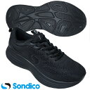 ソンディコ Sondico ランニングシューズ スピードメッシュ2 24-R202 厚底モデル ブラック キッズ・ジュニア〜大人サイズまで ジョギング ウォーキ...