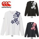 2023年モデル　カンタベリー　CANTERBURY　ジャパン ロングスリーブスペクテーターティー　RA43780　長袖Tシャツ　ラグビー日本代表応援・観戦　メンズ　ユニセックス　綿100％